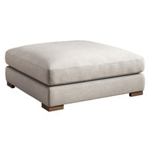 Cream Haven Upholstered Ottoman